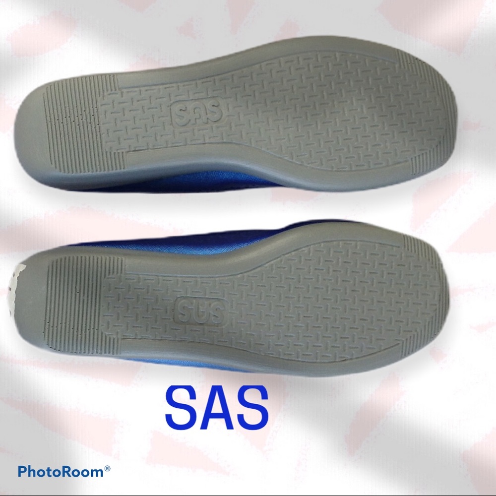 SAS Bounce Moc Toe Wedge Bluebird Leather - Picture 6 of 6
